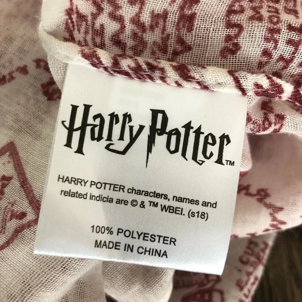 Harry Potter The Marauders Map Infinity Loop Scarf Mischief Managed Universal OS